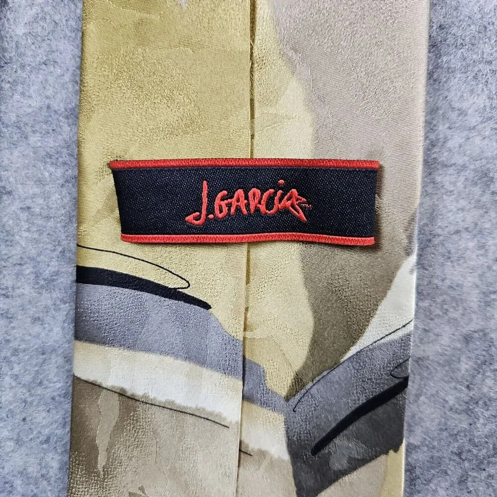 Jerry J. Garcia Necktie Poet Absorbs War Limited Edition Collection 45 100% Silk